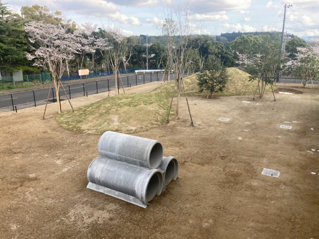 内箕輪どろんこ保育園の園庭