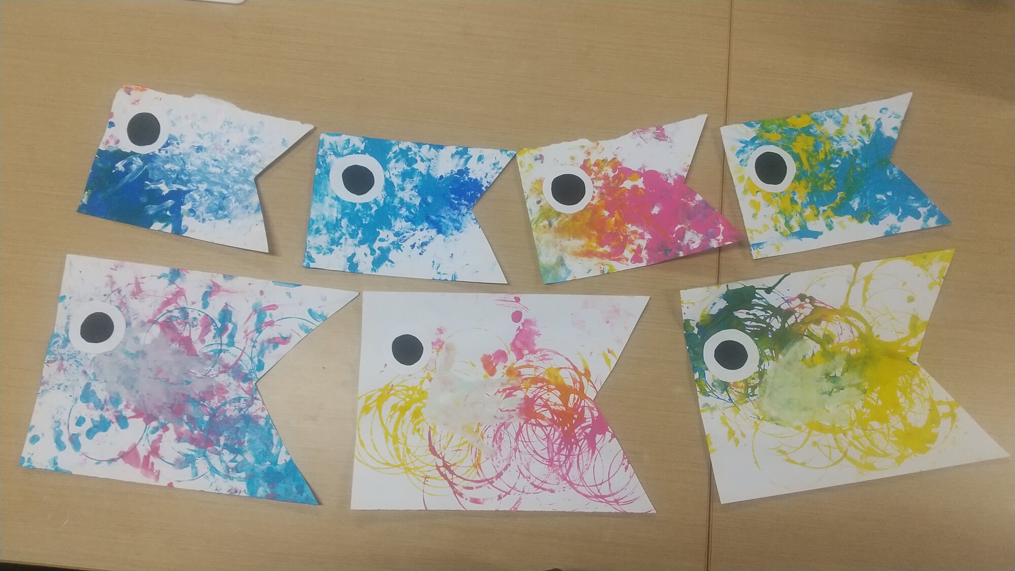 子どもたちが制作したこいのぼり