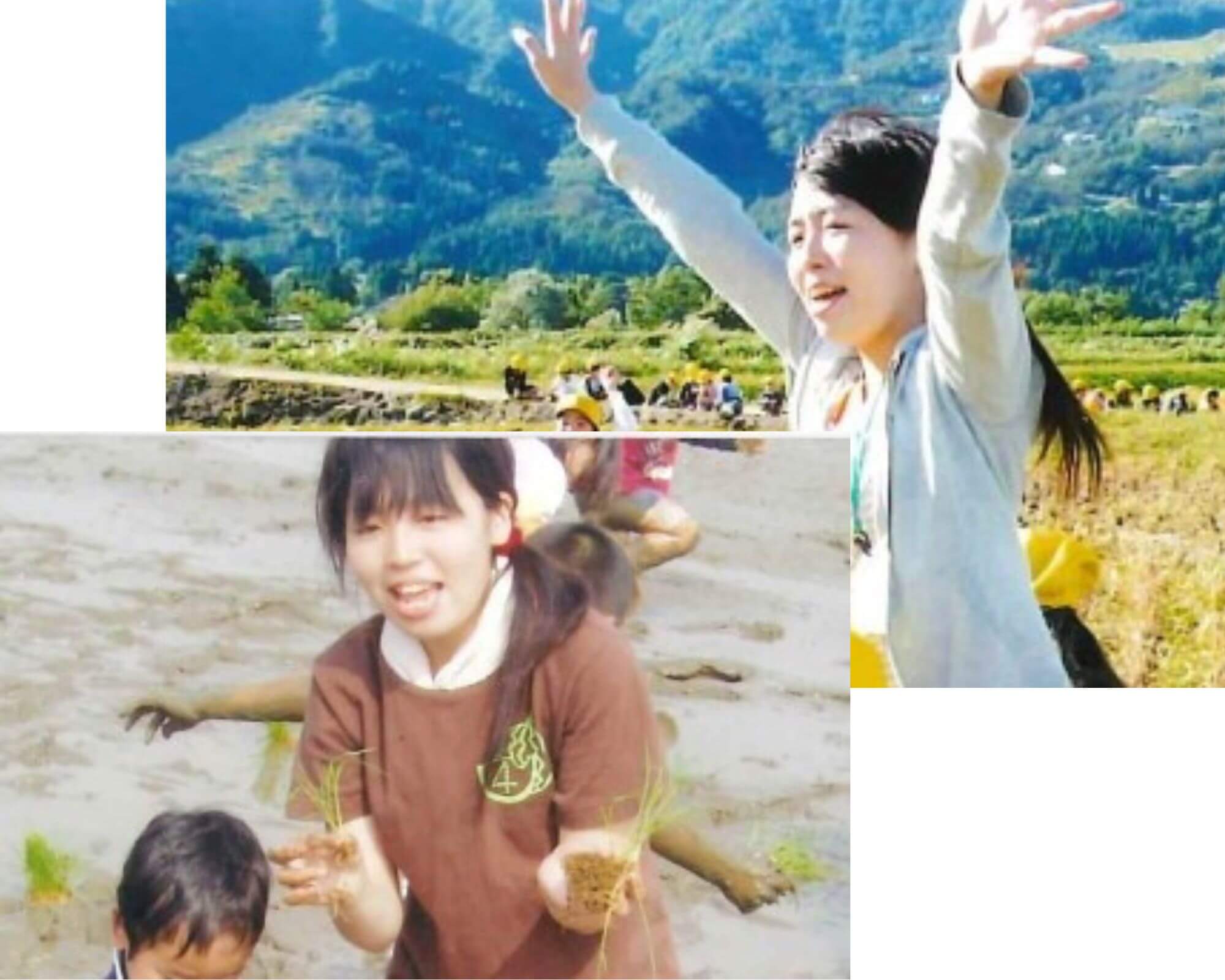 南魚沼での田植え、稲刈りを楽しみました