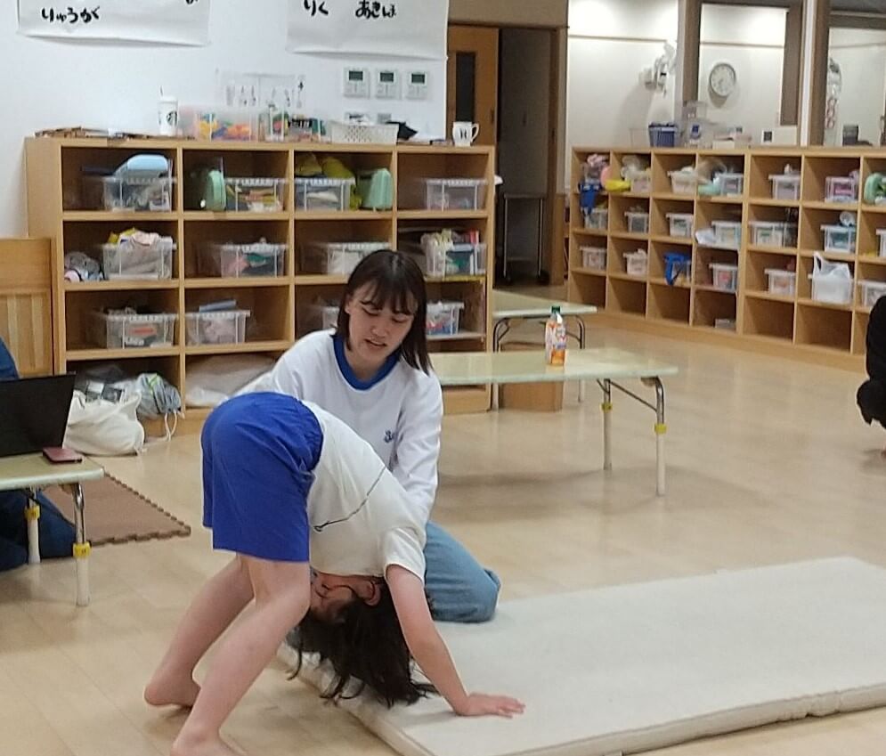 体操指導の様子