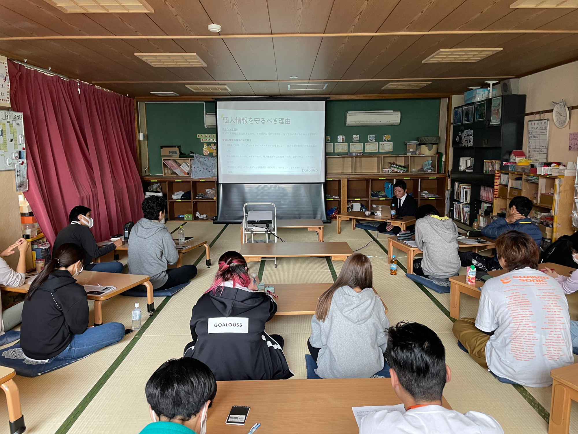 中川児童館での研修の様子
