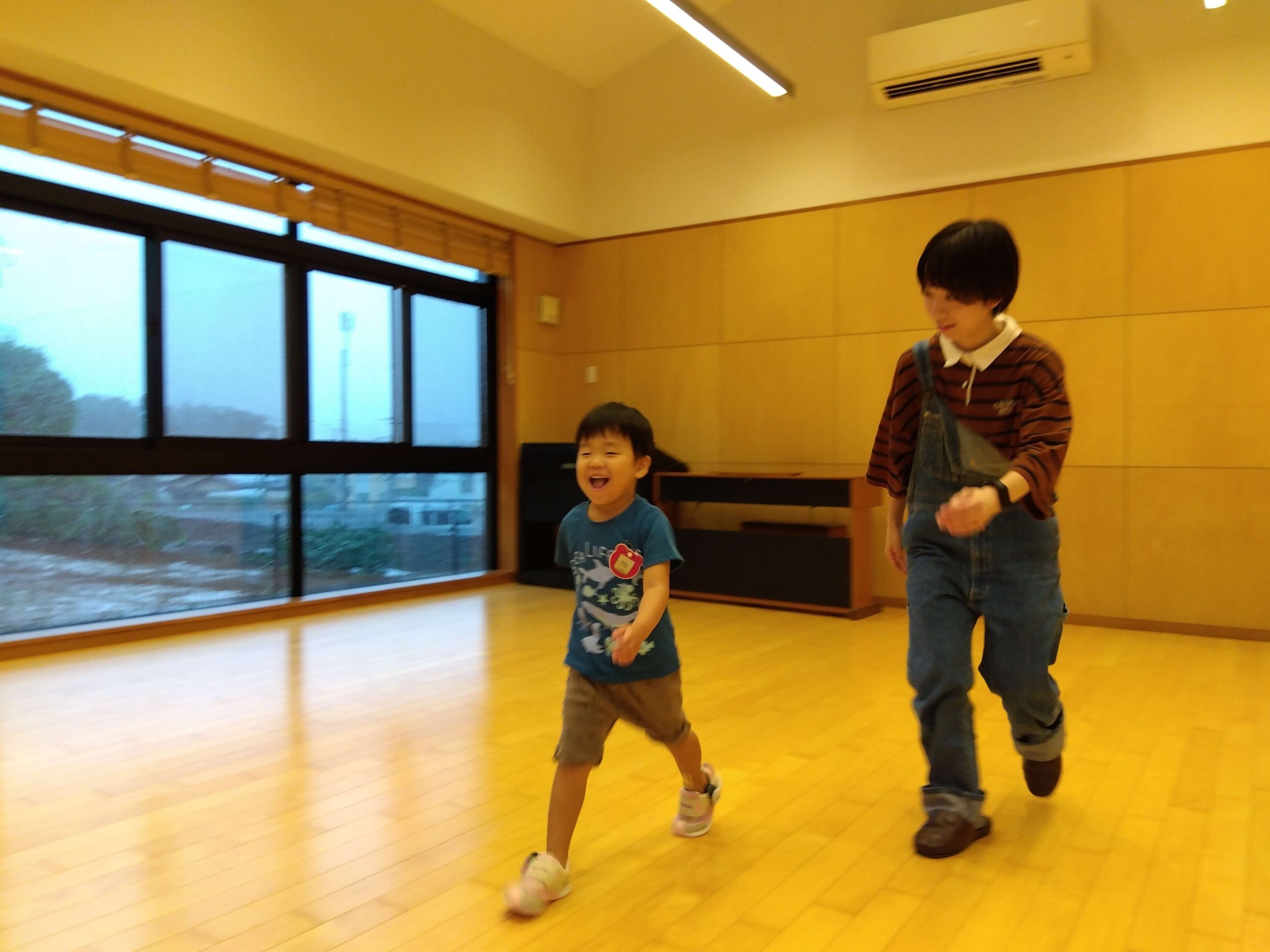 子どもたちは楽しく計測に参加