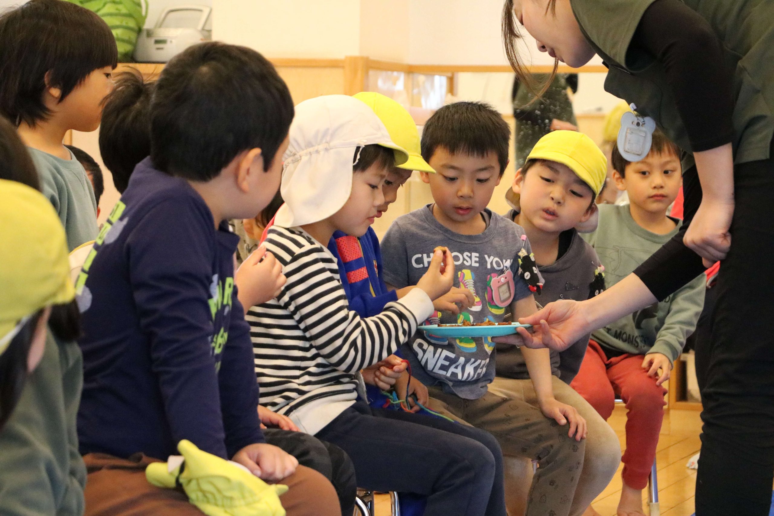 食べる意欲に満ちていた子どもたち