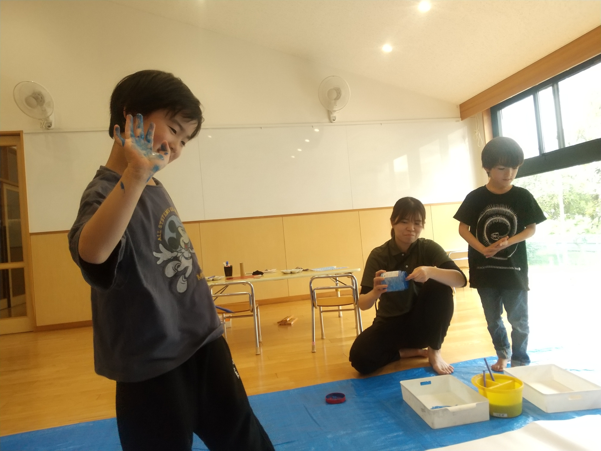 こいのぼりの制作活動2
