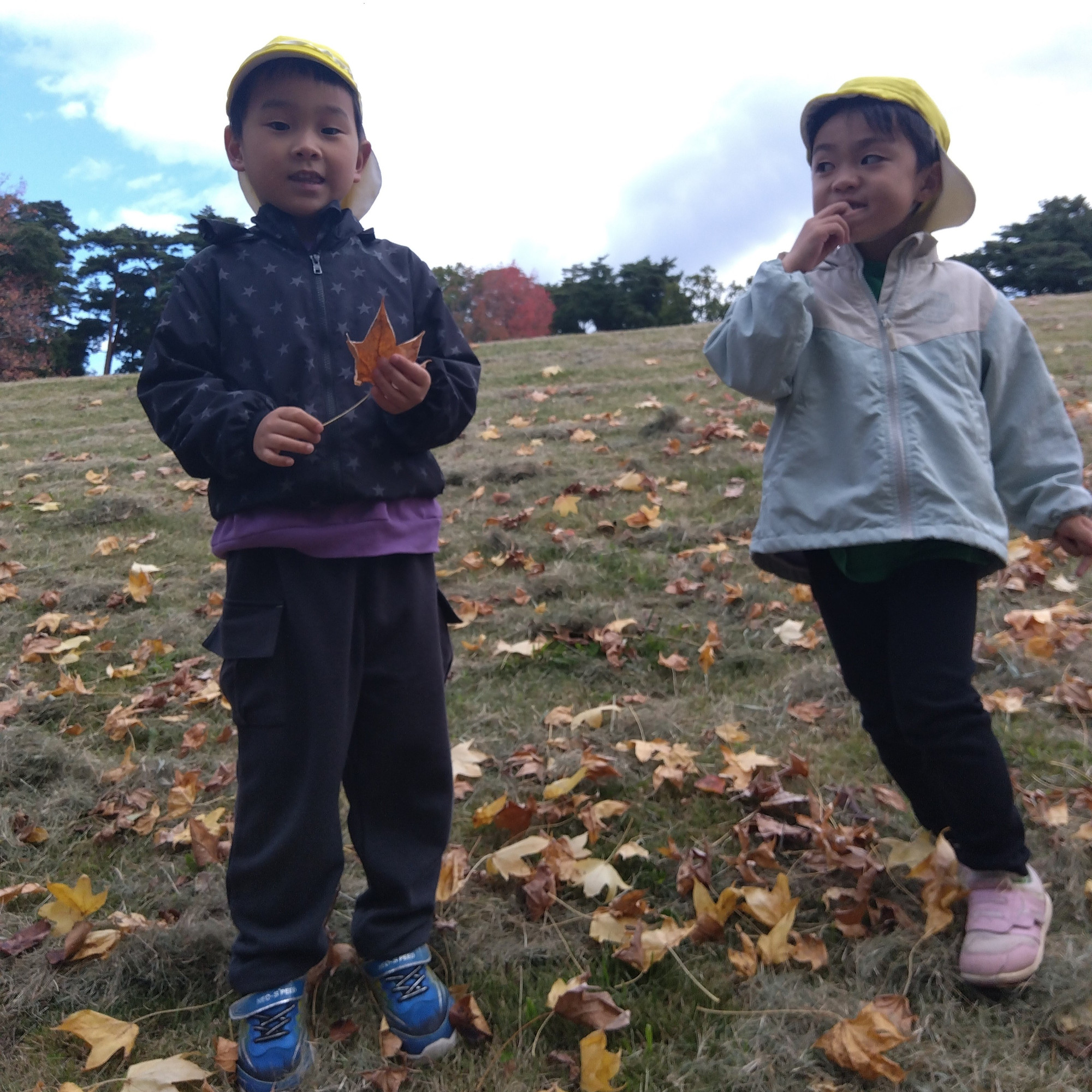外遊びをする子どもたち