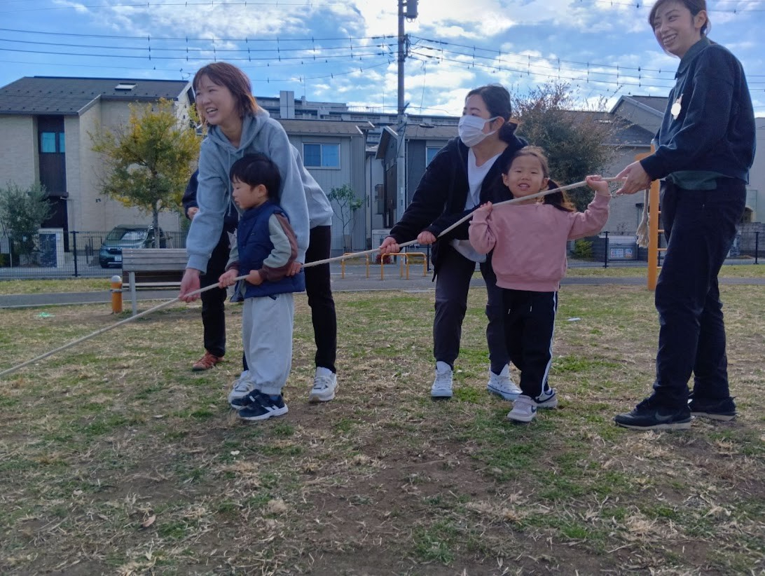 親子運動会のようす