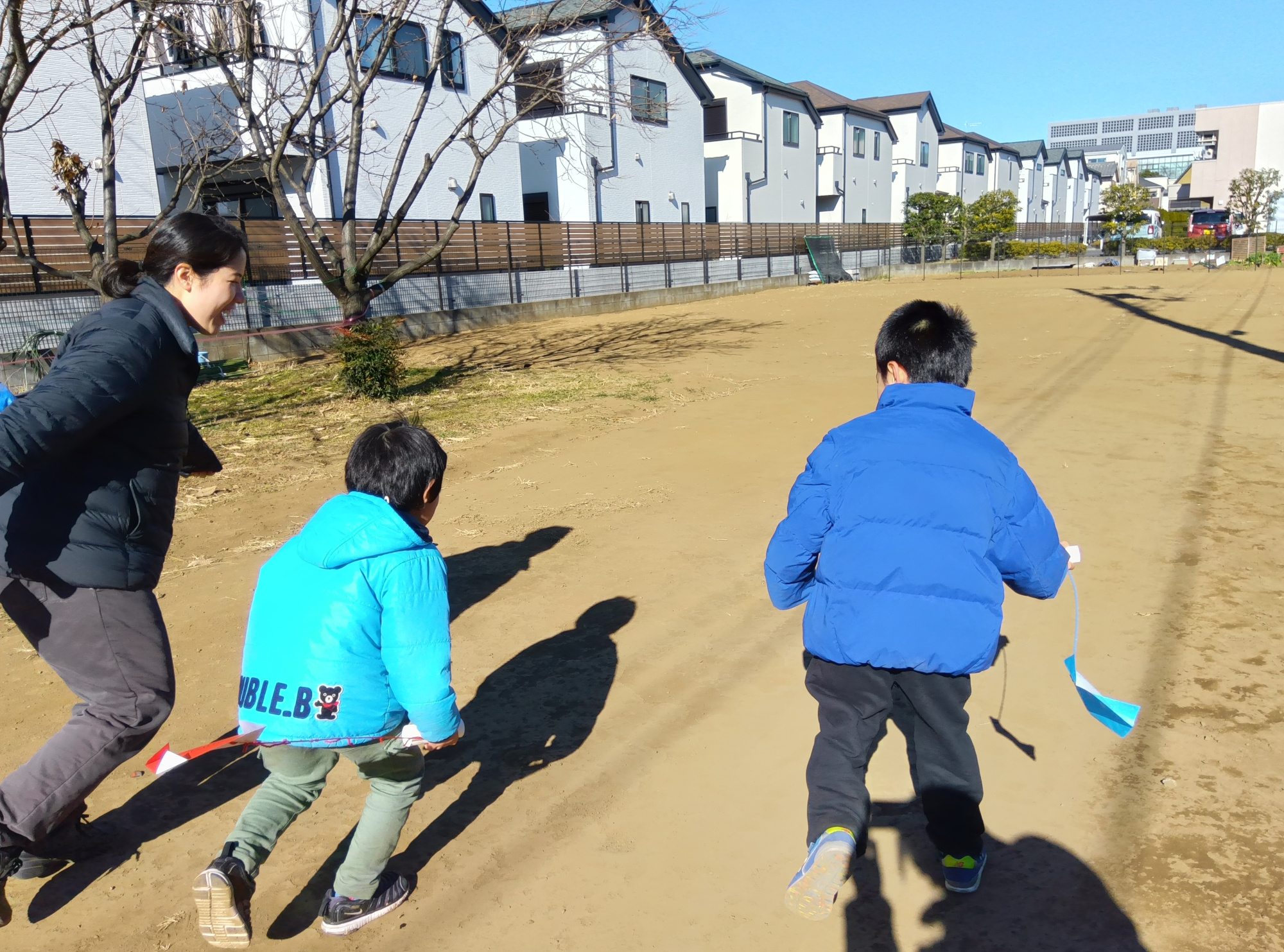 凧揚げの様子