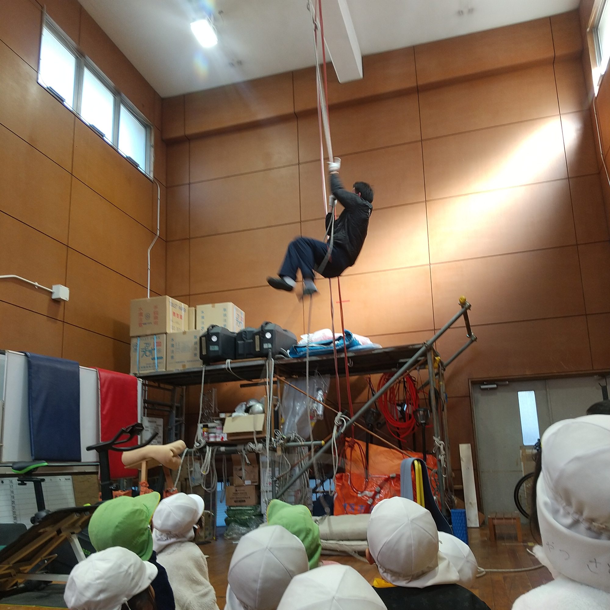 消防署見学の様子