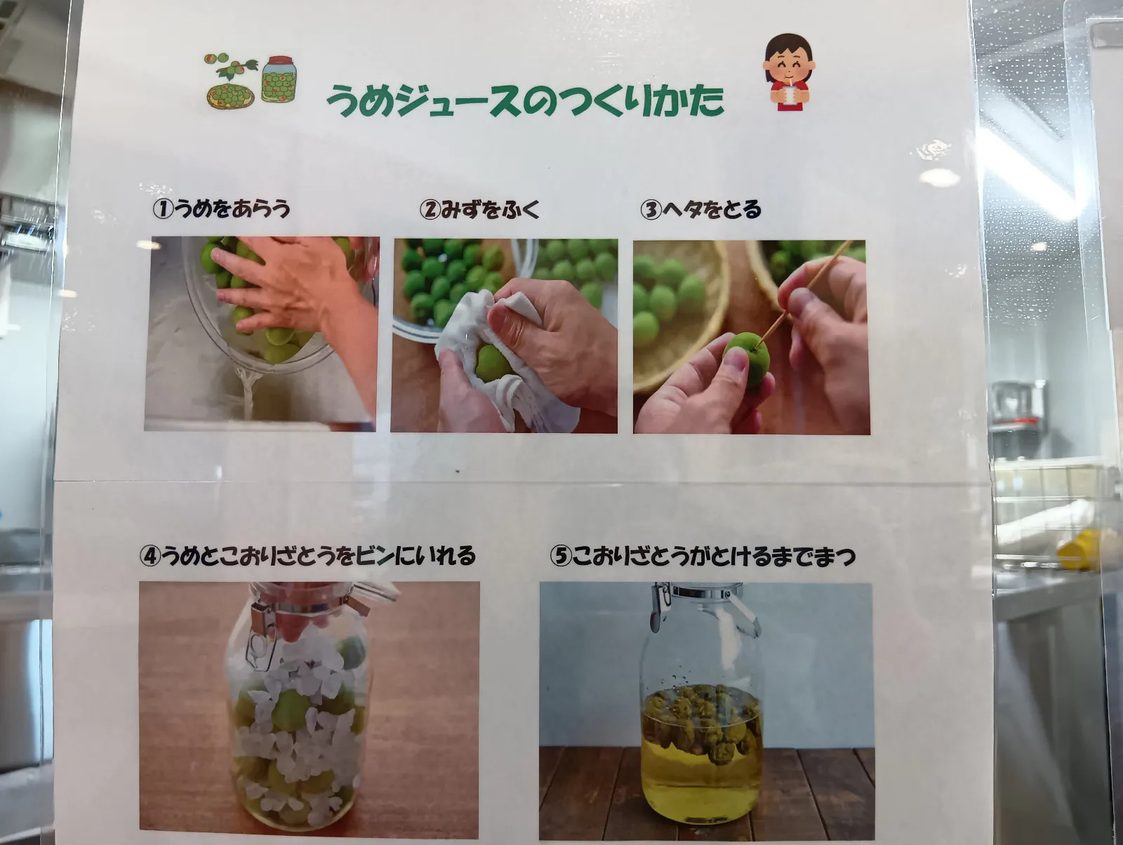 梅ジュースの作り方の説明