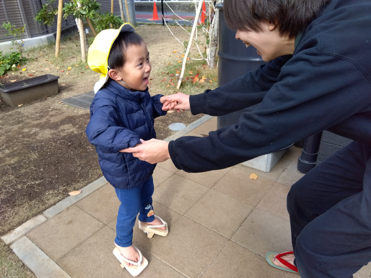 下駄を履く