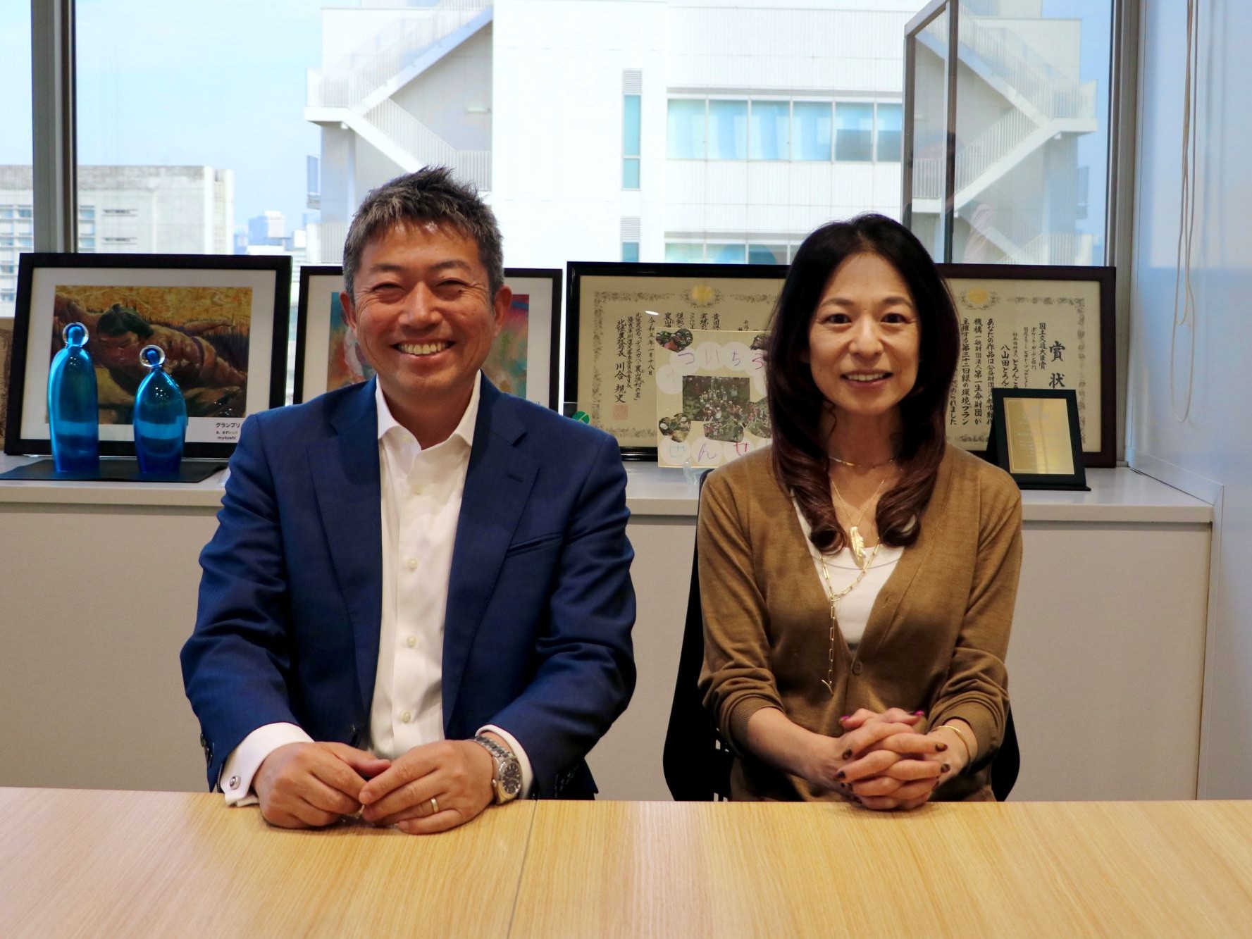 安永理事長と高堀代表のツーショット