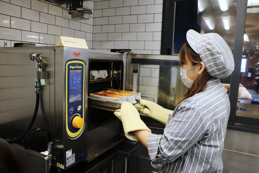 パウンドケーキの調理