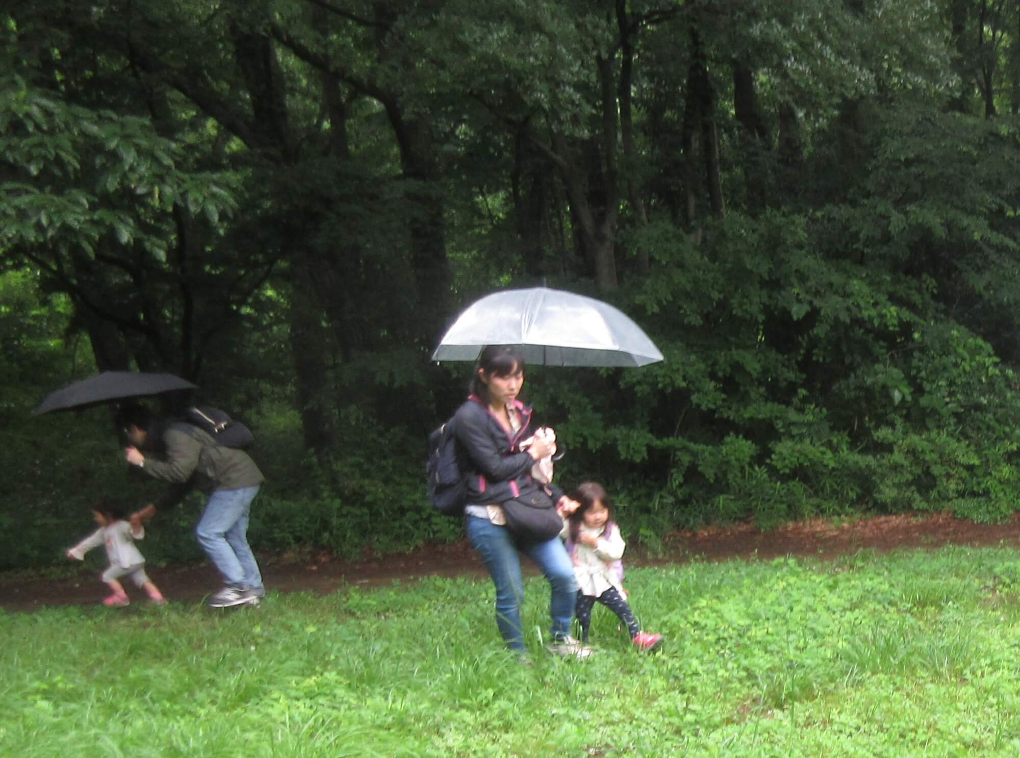 好きなカラーを選ぶ保護者