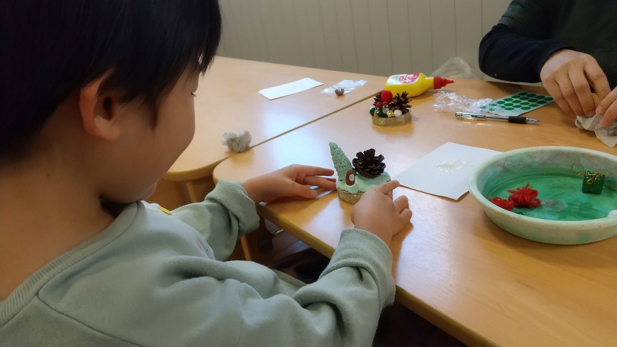 クリスマス置物づくり