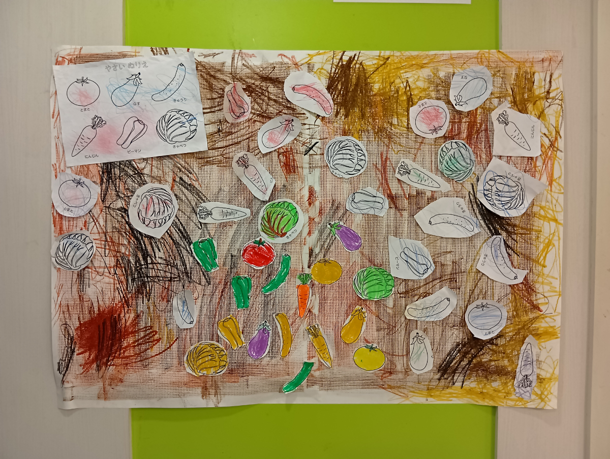 完成した畑の絵