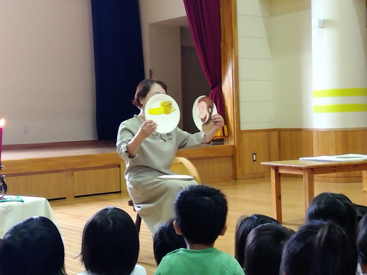 ペープサートを使ったおはなしの様子