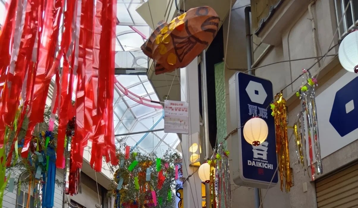 飾られたたい焼きのハリボテ