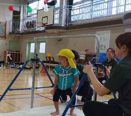 競技に取り組む子どもの様子