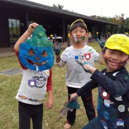 一宮どろんこ保育園「ハロウィン~ボディペイティング~」