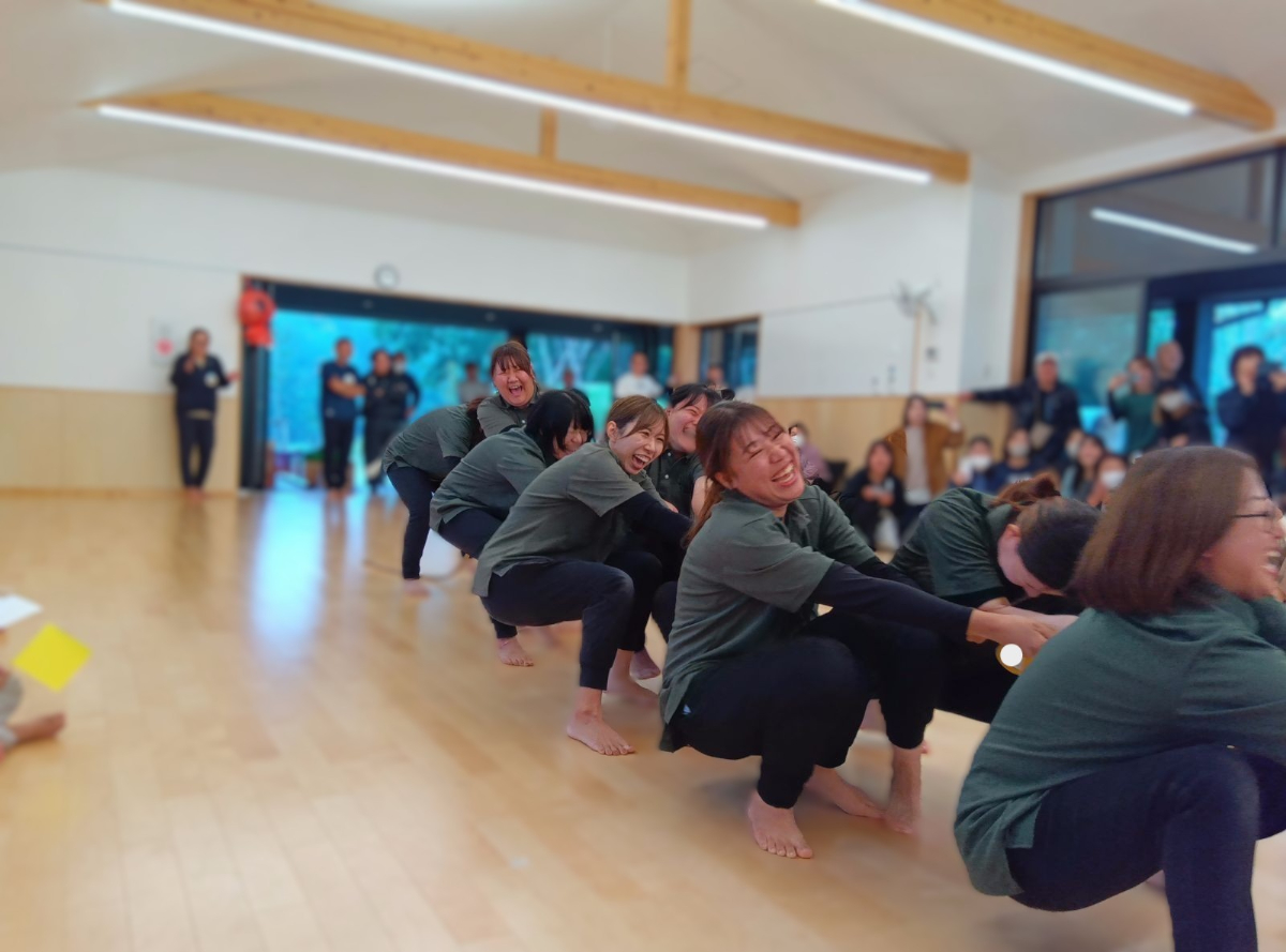 綱引きのようす