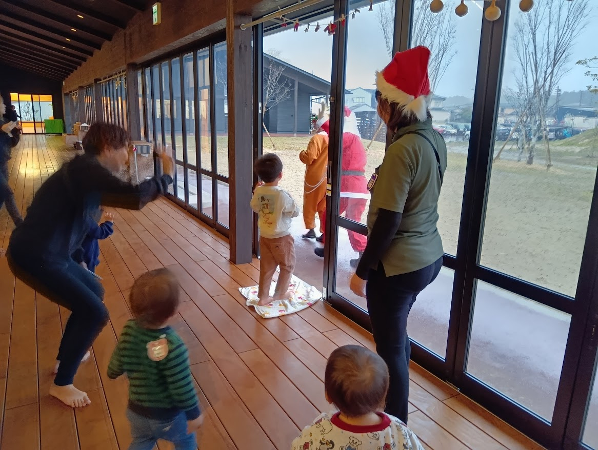 サンタさんをお見送り