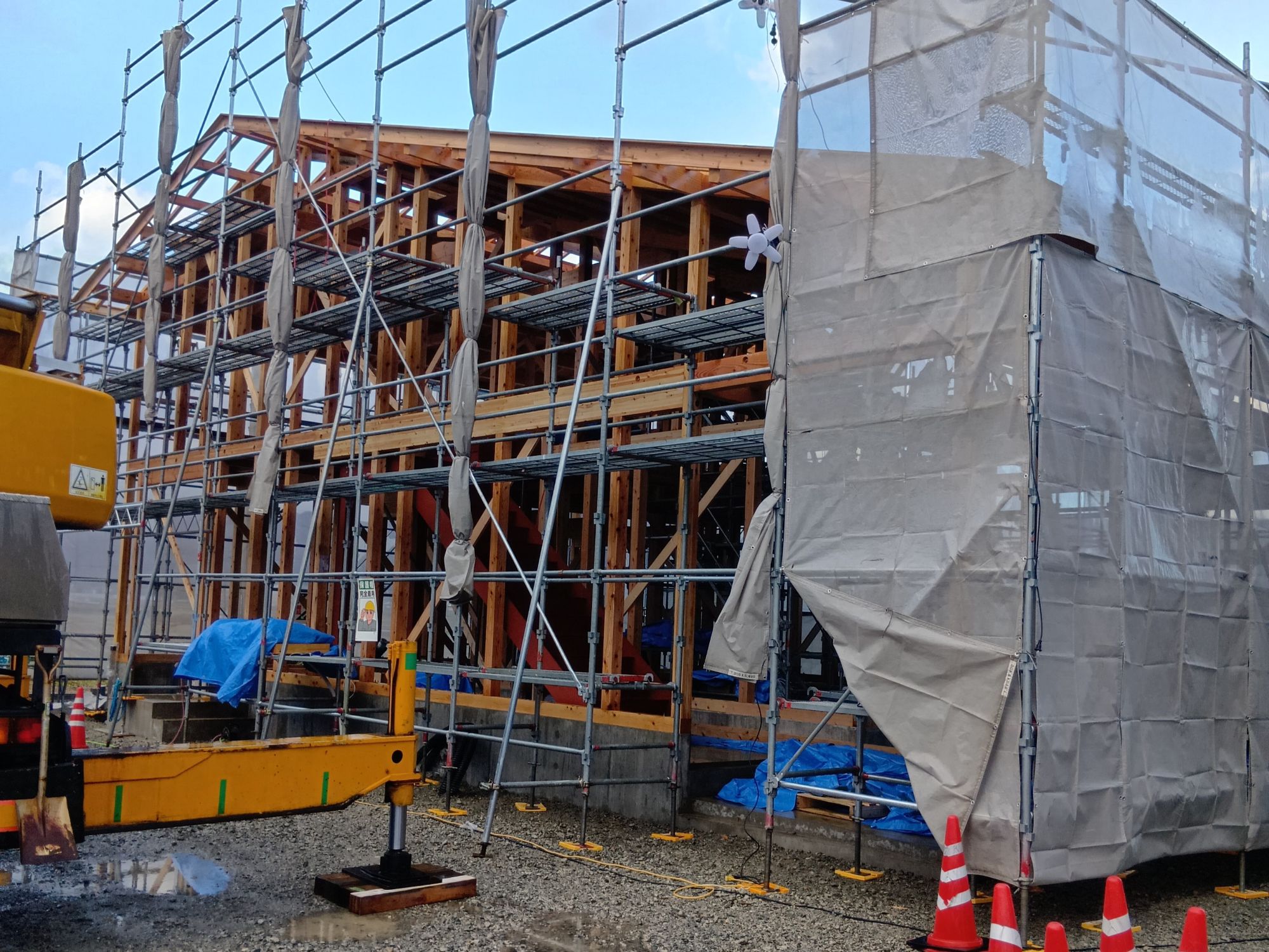 建設中のジビエ解体施設