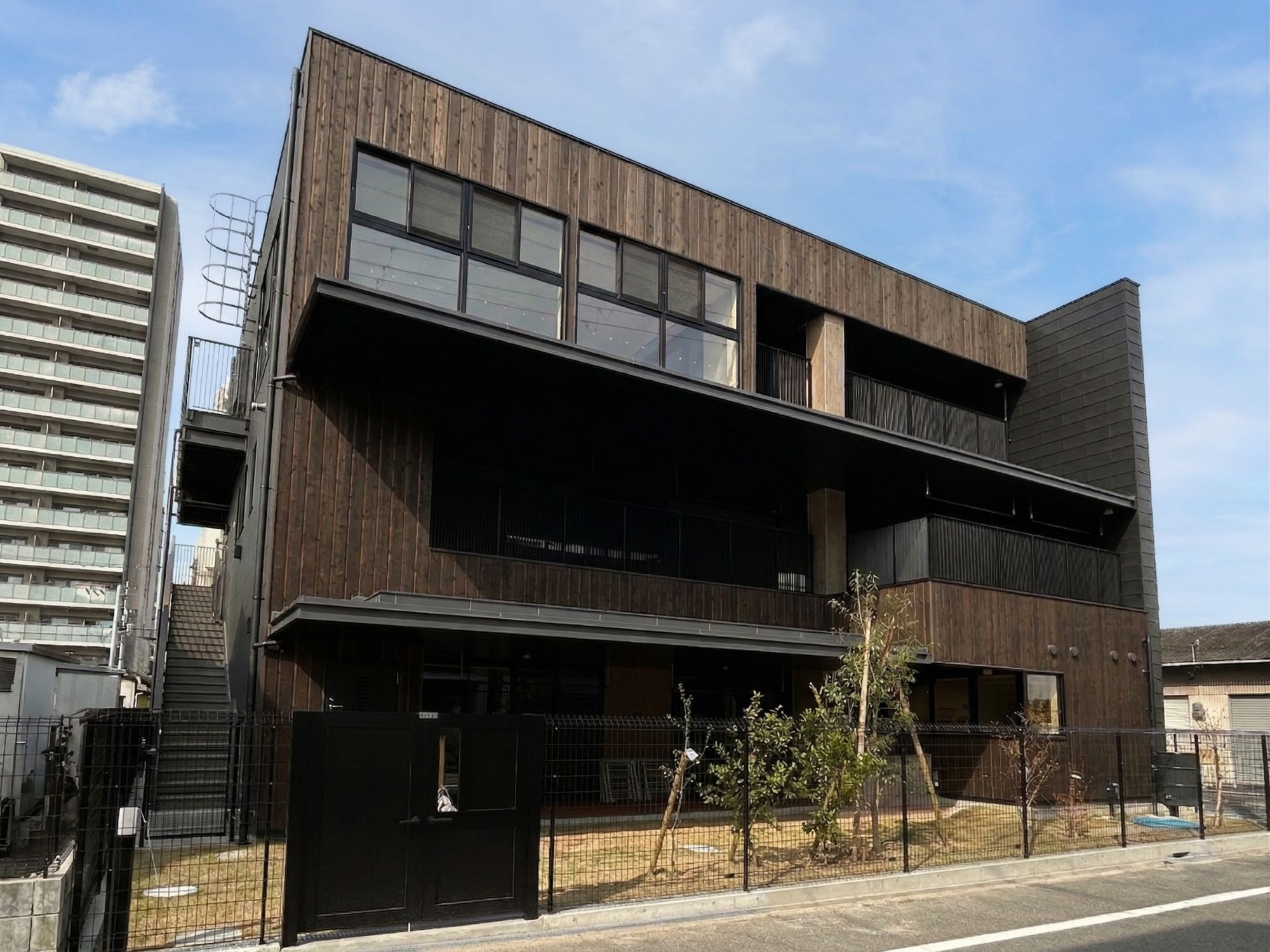 東住吉どろんこ保育園の外観