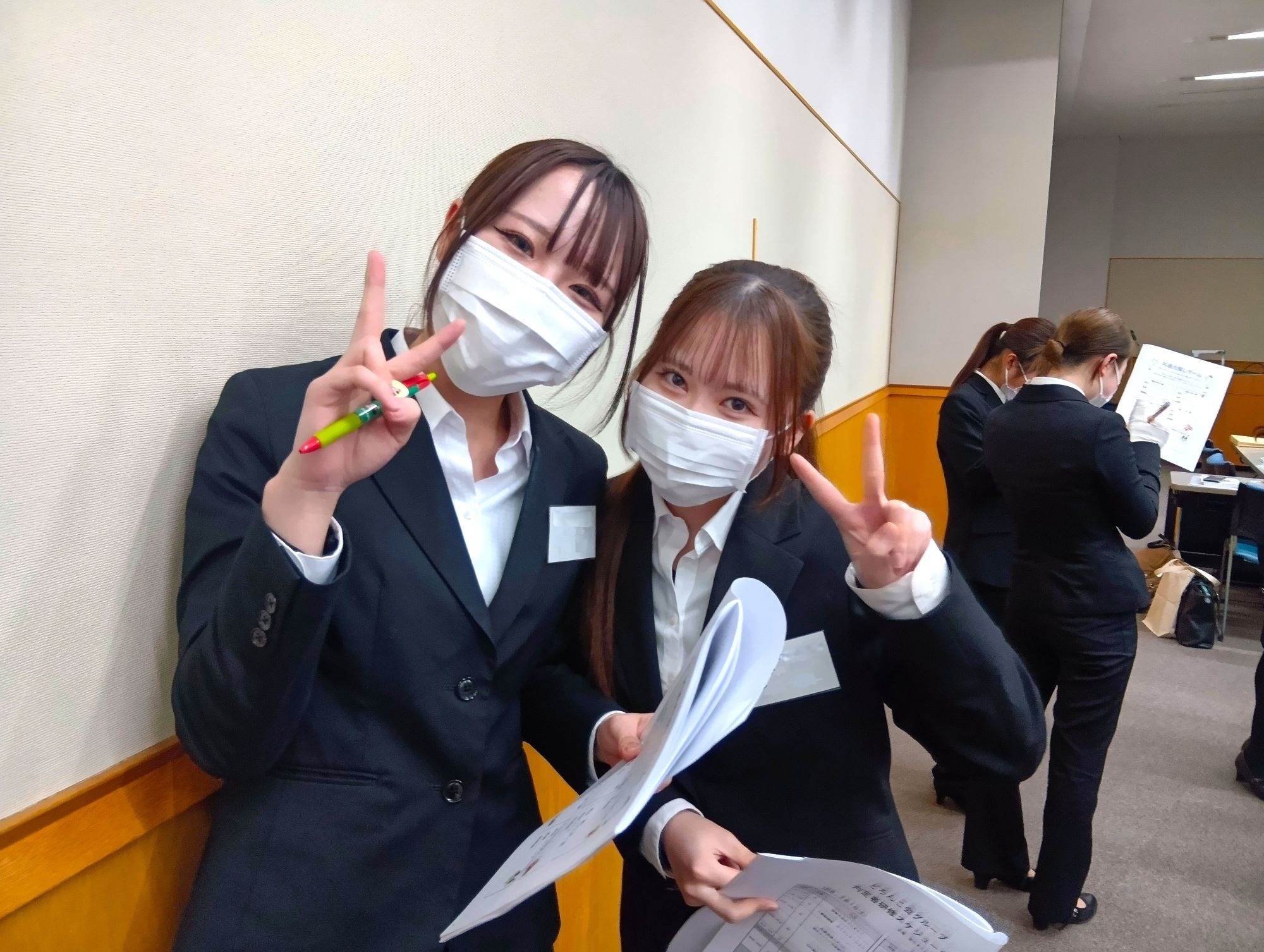 同期のツーショット